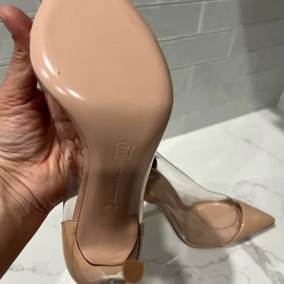 Gianvito Rossi Plexi Pumps size 37 1/2 - Picture 6 of 8